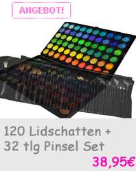 120 Farben LIDSCHATTEN + 21 tlg Pinsel set Echthaar 1  