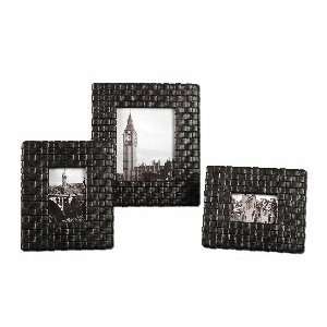     Decorative Picture Frame, Dark Coffee Stain Finish   Set of Three