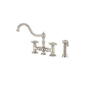 CNC Faucets Bayside Cross Handle Traditional Kitchen Faucet K5893 BN