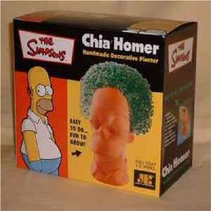   Homer Simpson Chia Head Pottery Planter Patio, Lawn & Garden