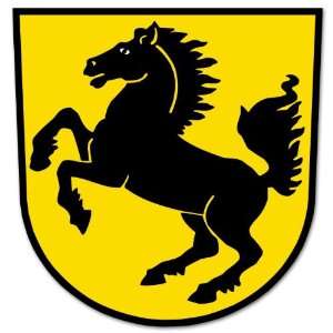  Stuttgart Germany Coat of Arms bumper sticker 4 x 4 