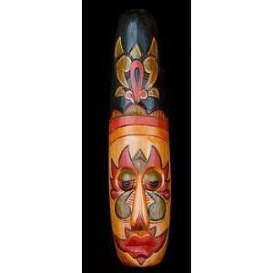 Colorful Shamen Mask Handcarved Wood From Bali 