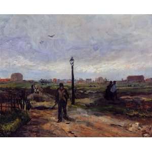  Oil Painting Outskirts of Paris Vincent van Gogh Hand 