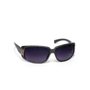  LIZ CLAIBORNE Sunglasses Rectangle Black Plastic Patio 