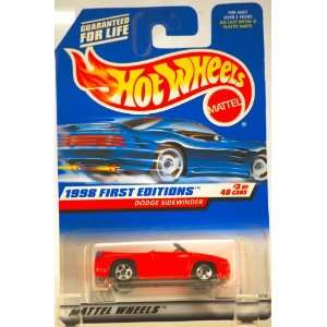 1998   Mattel / Hot Wheels   Dodge Sidewinder (Neon Orange) Drop Top 