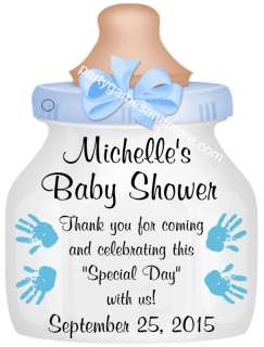 UNIQUE PERSONALIZED BABY SHOWER PARTY FAVOR GIFT TAGS, SHAPED LIKE 