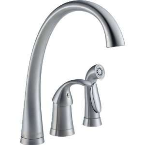 Delta Faucet 4380 AR DST Pilar Single Handle Kitchen Faucet with Spray 