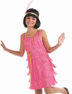 Girls Pink Flapper Dress 20s Dancer Halloween Costume 721773660276 