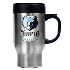Memphis Grizzlies NBA Stainless Steel Travel Mug   Primary Logo 