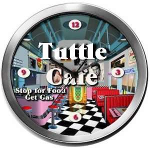  TUTTLE 14 Inch Cafe Metal Clock Quartz Movement Kitchen 