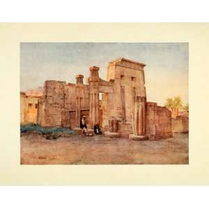   Ruins Archaeology Tyndale   Original Color Print