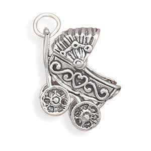  Movable Baby Carriage Charm Jewelry