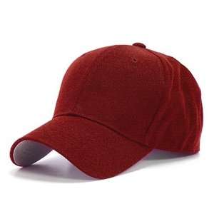  PRO STYLE WOOL BLEND RED HAT CAP HATS 