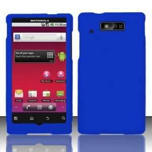  Motorola Triumph WX435 Blue Rubberized Hard Case (free EDS 