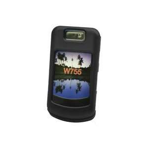  Motorola MOTO W755 Black Rubberized Case Cover   Retail 