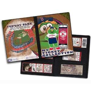 Wally The Green Monster Boston Red Sox Mascot Ticket Album  