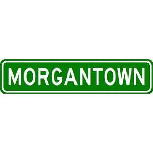  MORGANTOWN City Limit Sign   High Quality Aluminum Sports 