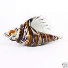 10 crystal glass tiger conch shell sea sculpture 