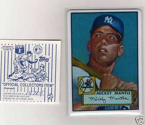 Mickey Mantle 1952 Topps #311 Rookie Ceramic card  