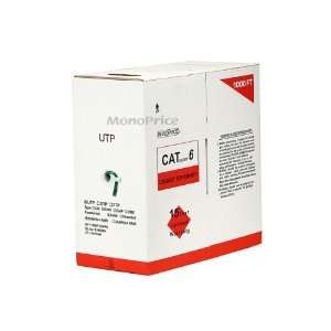 Monoprice Cat 6 UTP Solid, Riser Rated (CMR), 500MHz 23AWG 1000FT Bulk 