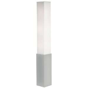  Monolith Collection Silver Finish Torchiere