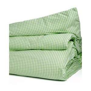  Whistle & Wink Green Gingham Check Twin Duvet Cover 