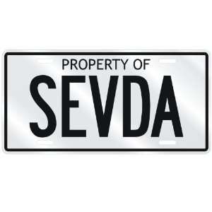  NEW  PROPERTY OF SEVDA  LICENSE PLATE SIGN NAME