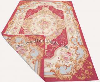 x9 French Aubusson Flat Weave Rug  