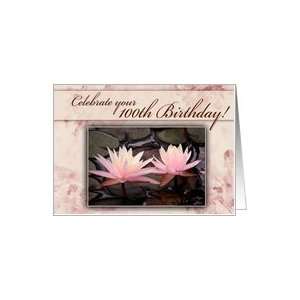  100th Birthday Water LIly Card Toys & Games