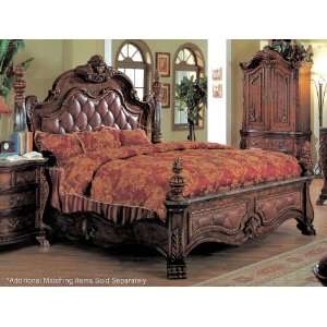  YT Furniture Zachary Bed (Cherry/Aged Black)