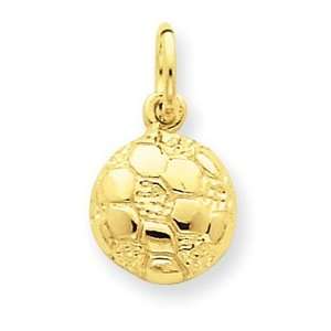   Genuine IceCarats Designer Jewelry Gift 14K Soccer Ball Charm Jewelry