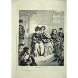  Out Patients Patient Patients Hospital Old Print 1874 