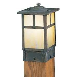 Mission Craftsman Outdoor Light Post   5 inches wide OverlayT   T Bar 