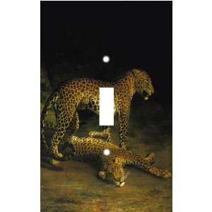   Two Leopards at Night Decorative Switchplate Cover