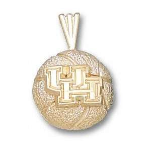 Houston Cougars 10K Gold UH Basketball Pendant