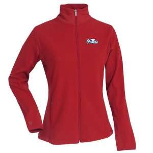   NCAA Antigua Womens Sleet Full Zip Jacket Dark Red