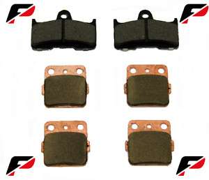 Front & Rear Brakes Pads 02 08 Yamaha Grizzly 660 4x4  
