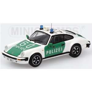  Porsche 911 Coupe Polizei (Germany) Green and White 1/43 