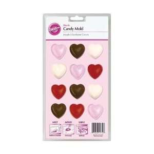 Wilton Candy Mold Hearts 12 Cavity W2115 1712; 6 Items/Order  