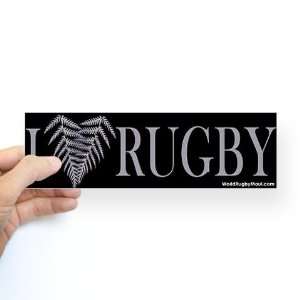  Silver Fern Rugby Sports Bumper Sticker by  Arts 