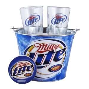  Miller Lite Gift Bucket Set 