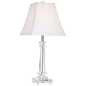  Tapered Crystal Column Lamp