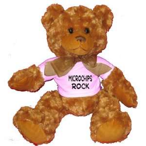 Microchips Rock Plush Teddy Bear with WHITE T Shirt Toys 