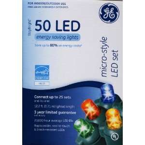  GE 50 LED Multi color Micro Style Lights
