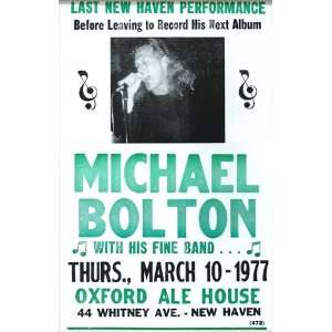 Michael Bolton Oxford Ale House 1977 14 X 22 Vintage Style Concert 