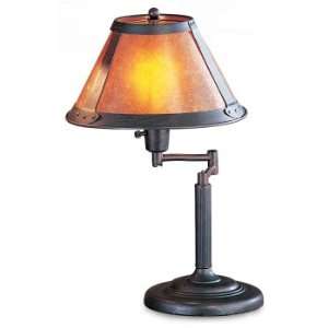  Swing Arm Table Lamp W/mica Shade