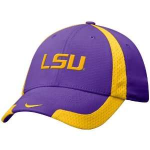 Nike LSU Tigers Purple Basketball Swoosh Flex Fit Hat  