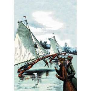  Exclusive By Buyenlarge Ice Sailing Mishap 20x30 poster 