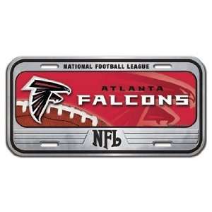    Atlanta Falcons Domed Metal License Plate