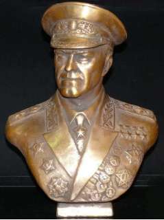 Soviet Russian Marshal ZHUKOV Big bust statue H30cm  